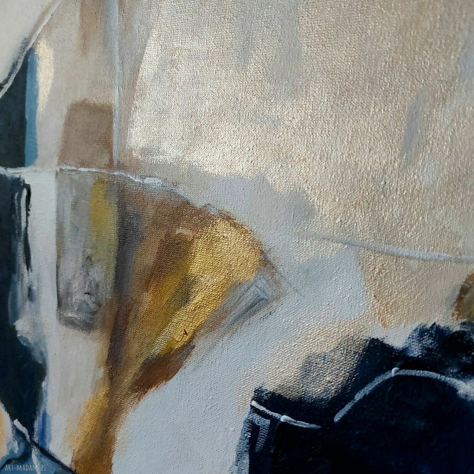 Abstrakcja - obraz akrylowy 60x60 cm