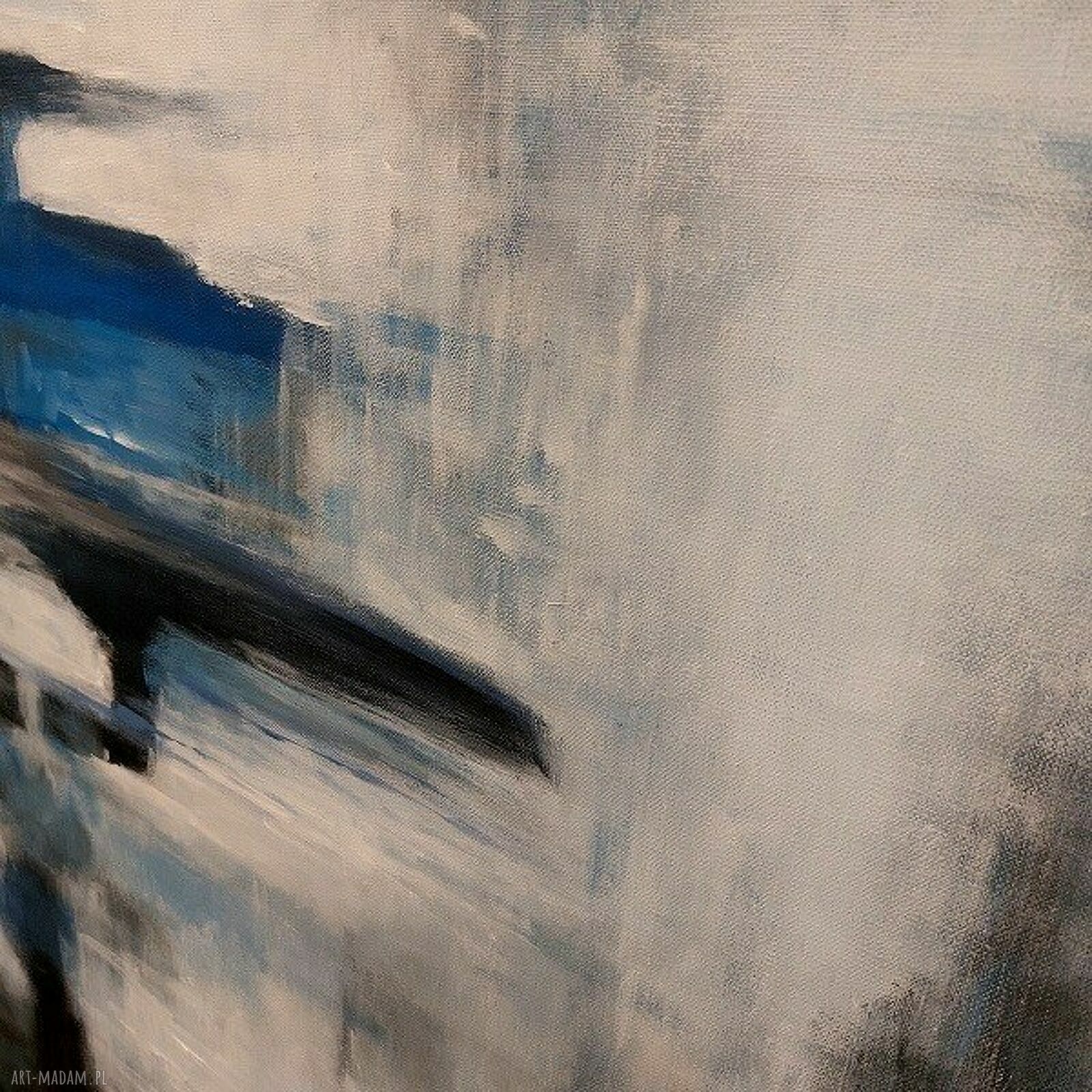 Abstrakcja akrylowa 100 x 100 cm - kwadrat Paulina Lebida