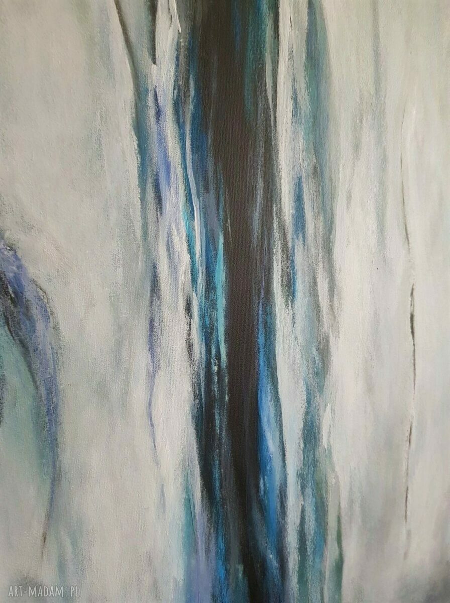 Abstrakcyjny obraz akrylowy 50x70 cm - gotowy do zawieszenia bez ramy