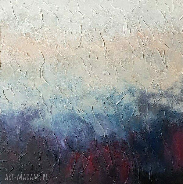 Abstrakcja - ręcznie malowany obraz akrylowy 60x60 cm Paulina Łebida