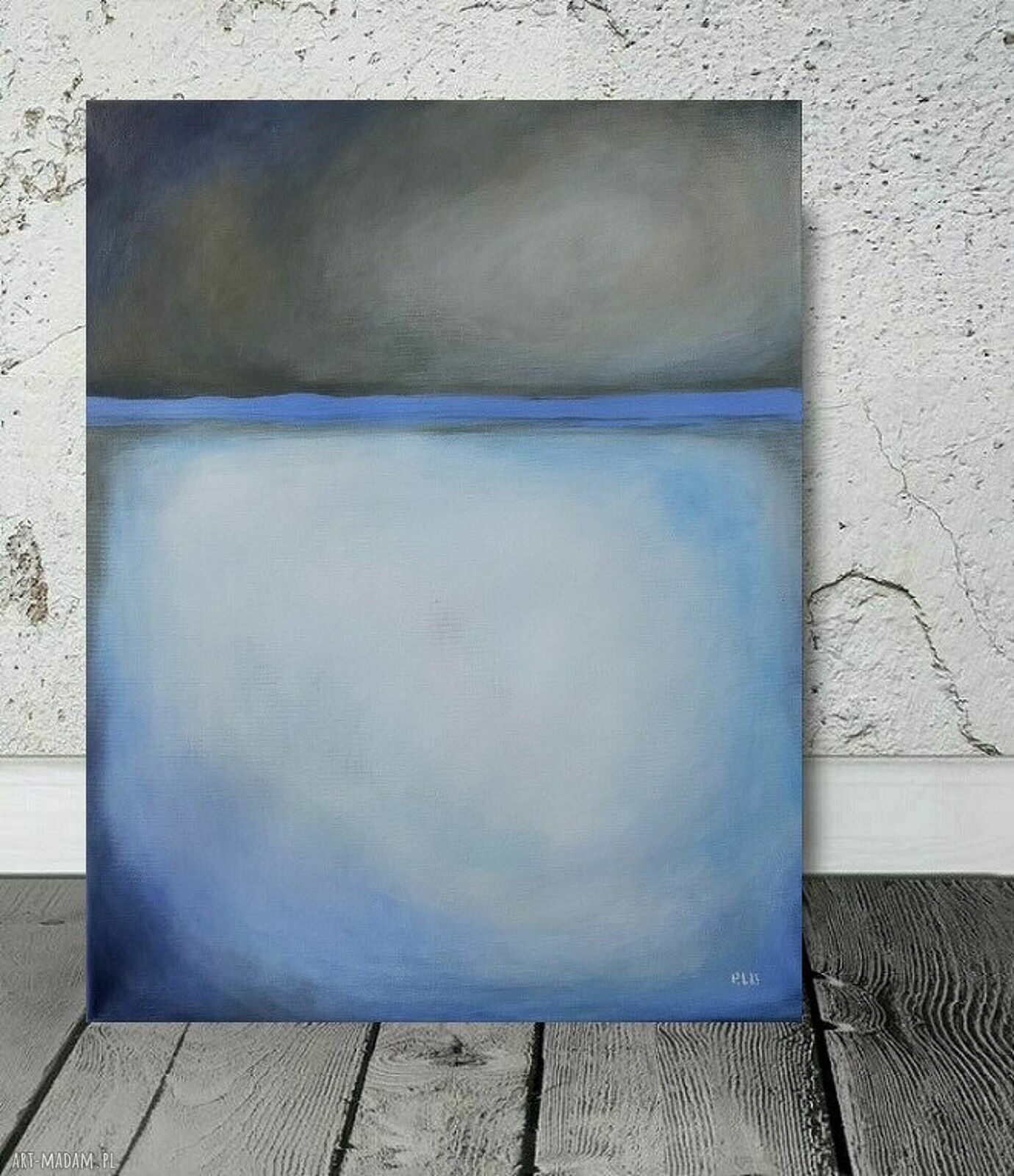 Abstrakcja - obraz akrylowy 50x40 cm, sygnowany, gotowy do powieszenia