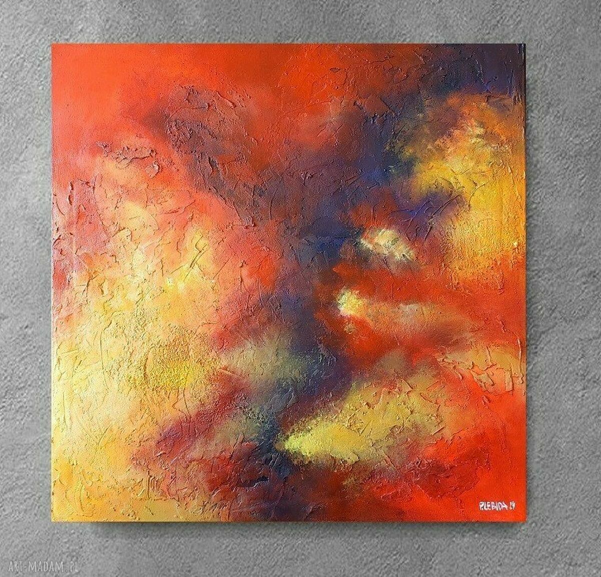 Abstrakcja - obraz akrylowy 60x60 cm (bez ramy)