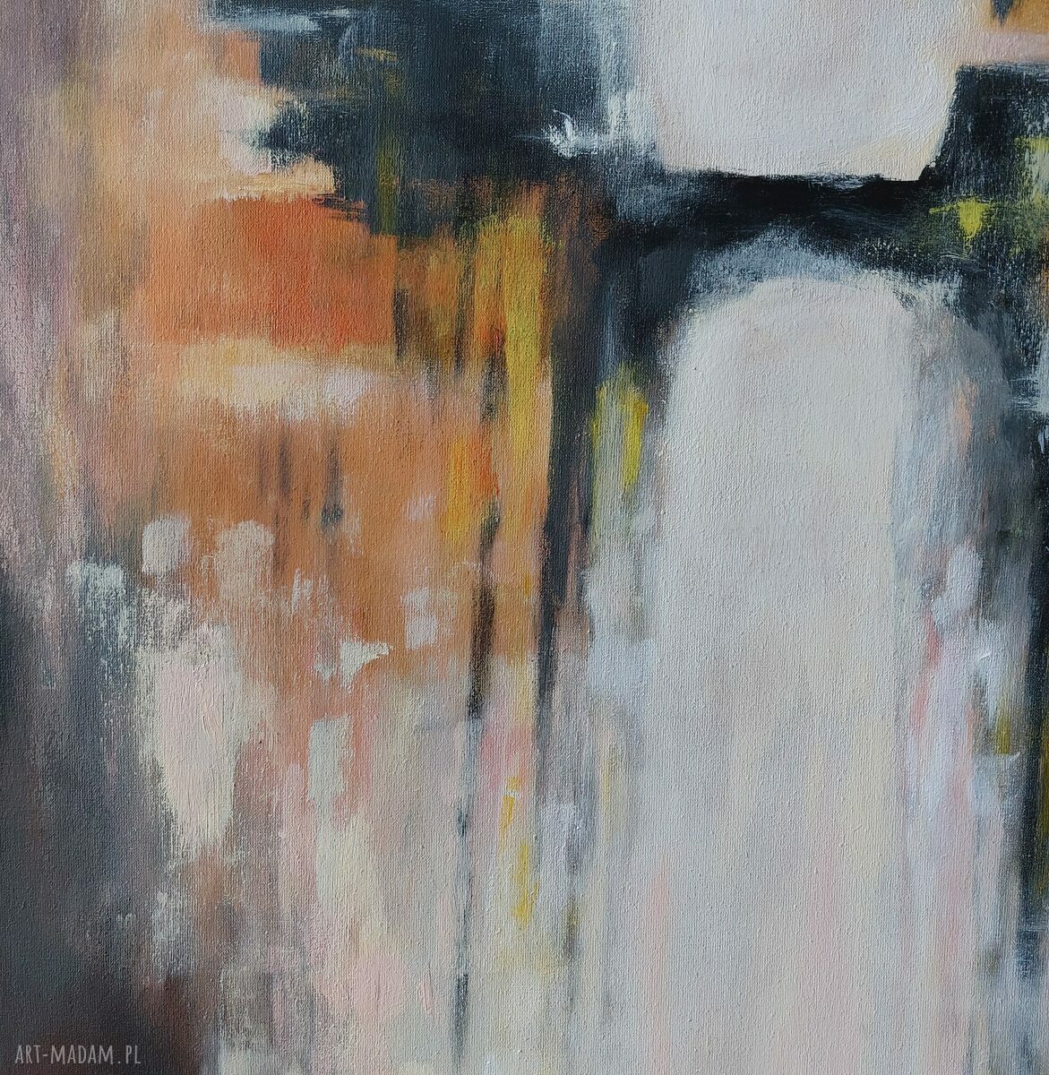 Abstrakcja - obraz akrylowy Paulina Lebida 70 x 100 cm, ręcznie malowany i bez ramy