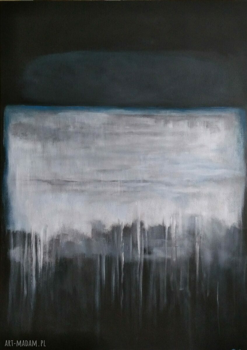 Abstrakcyjny obraz akrylowy 50x70 cm - gotowy do powieszenia