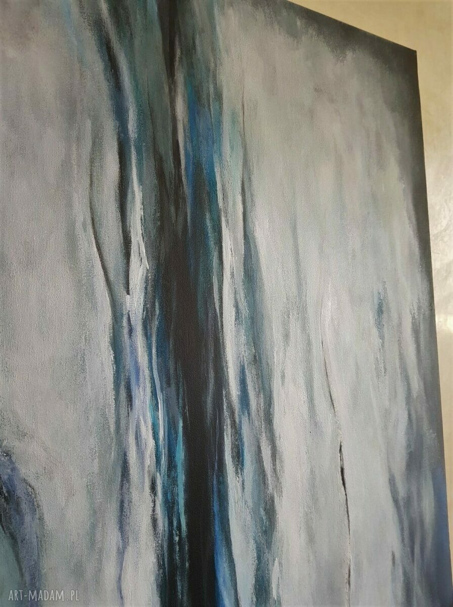 Abstrakcyjny obraz akrylowy 50x70 cm - gotowy do zawieszenia bez ramy