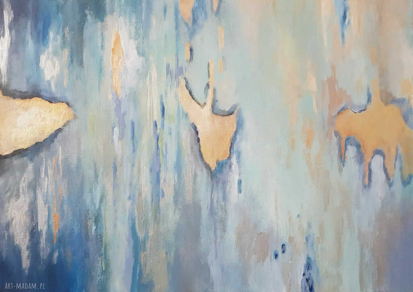 Abstrakcja - obraz akrylowy 70x50 cm ręcznie malowany do Twojego wnętrza