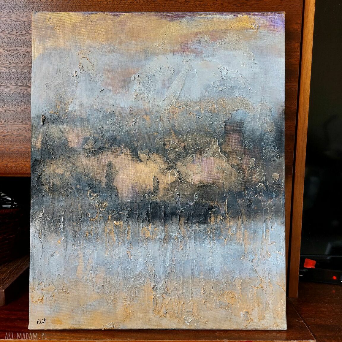 Abstrakcja - obraz akrylowy 50/40 cm na płótnie (bez ramy)