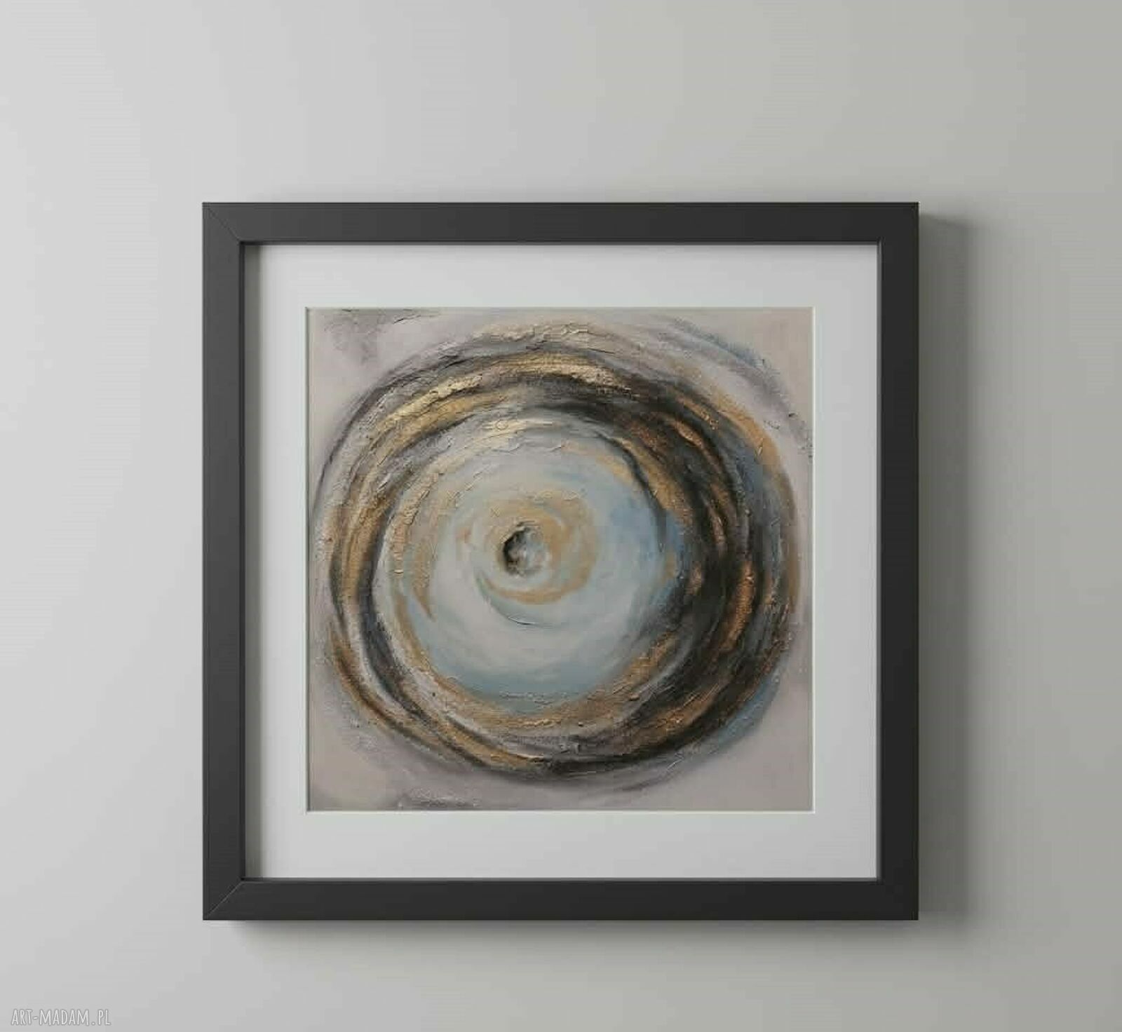 Abstrakcyjny obraz akrylowy na płótnie 60x60 cm
