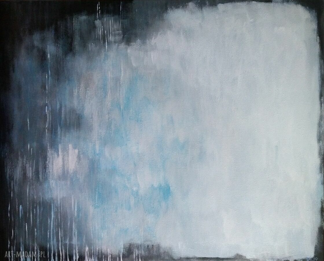 Abstrakcja - obraz akrylowy laserunek 50/40 cm