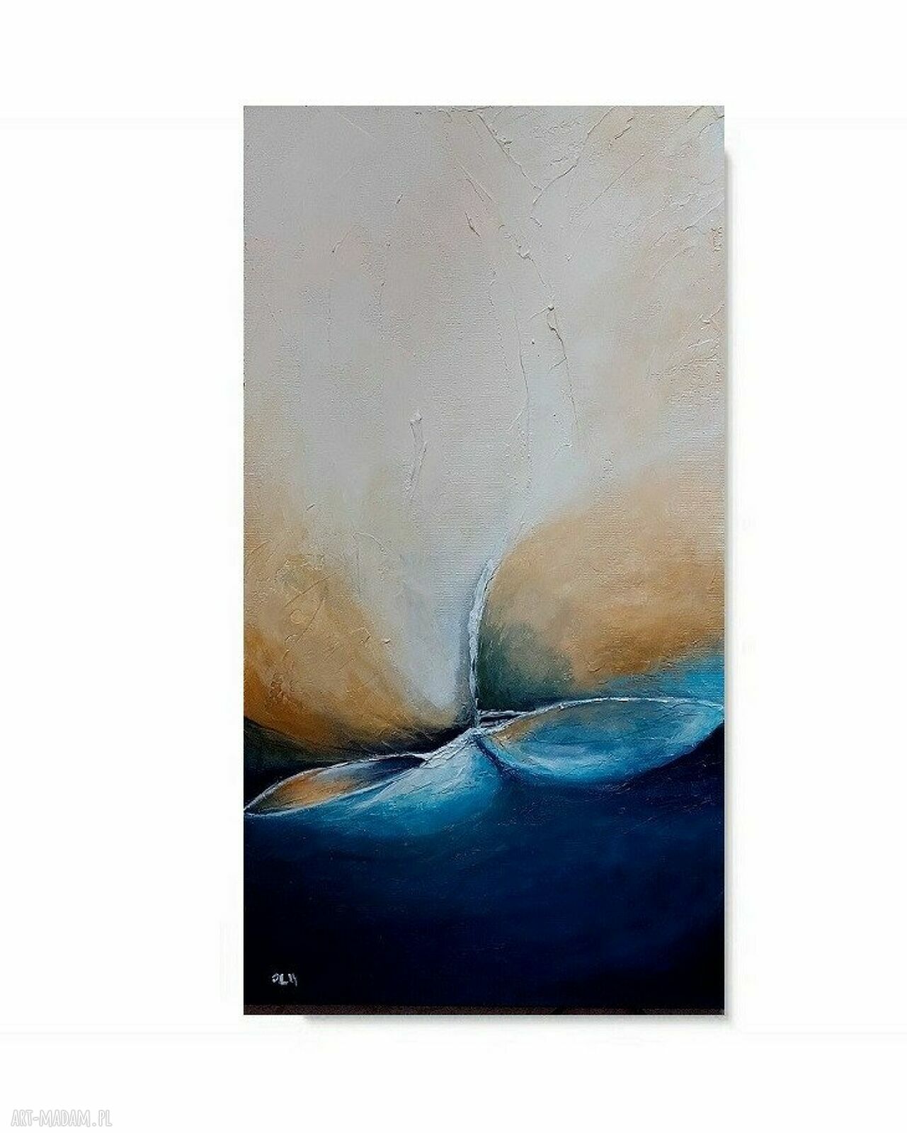Abstrakcyjny obraz akrylowy 60x30 cm - gotowy do zawieszenia