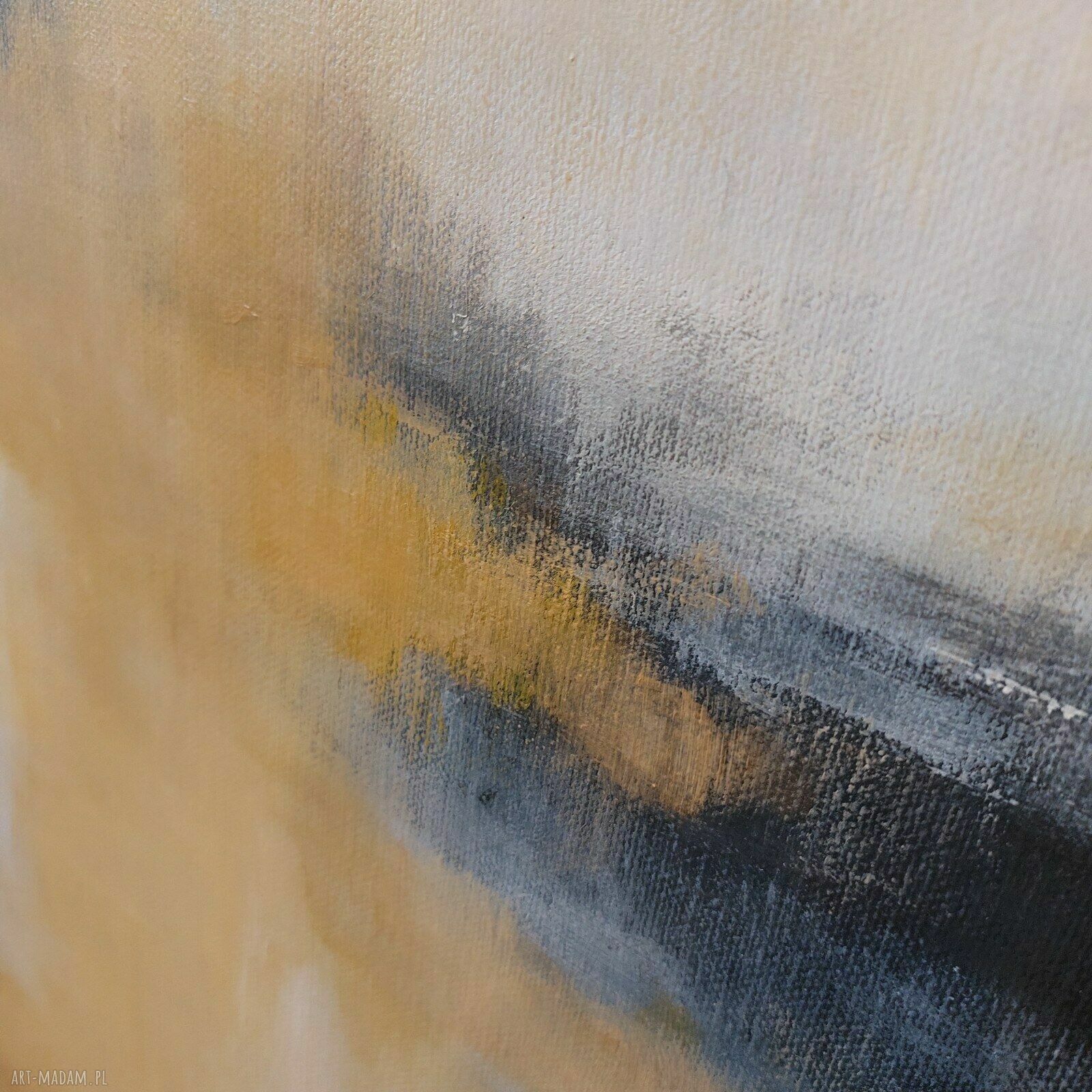 Abstrakcja w akrylu 100x80 cm - obraz gotowy do powieszenia