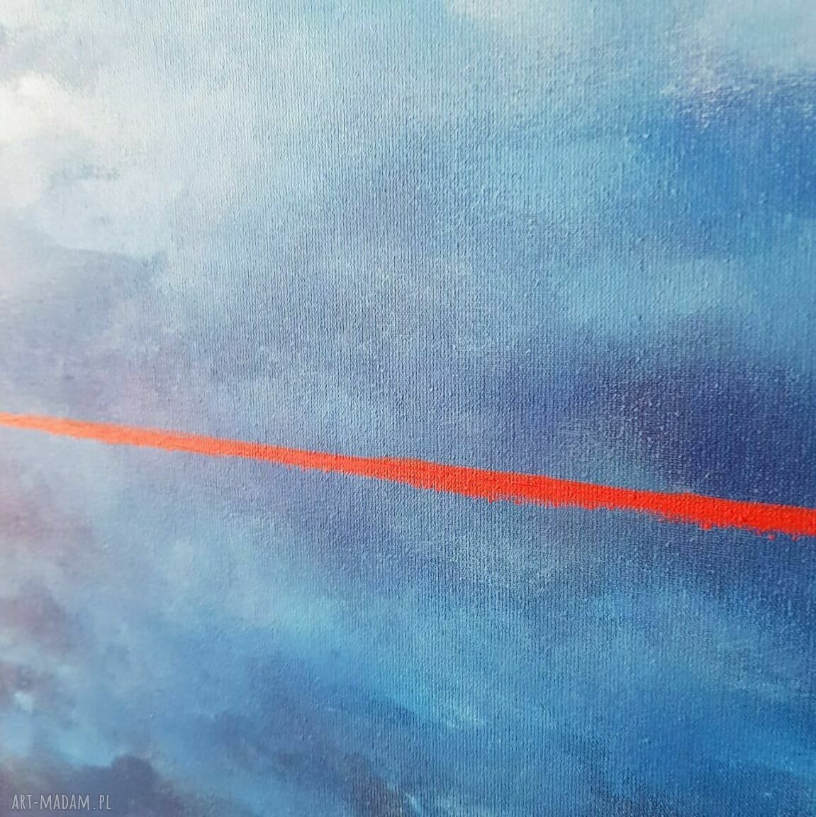 Abstrakcyjny obraz akrylowy 60/60 cm - ręcznie malowany, sygnowany, bez ramy