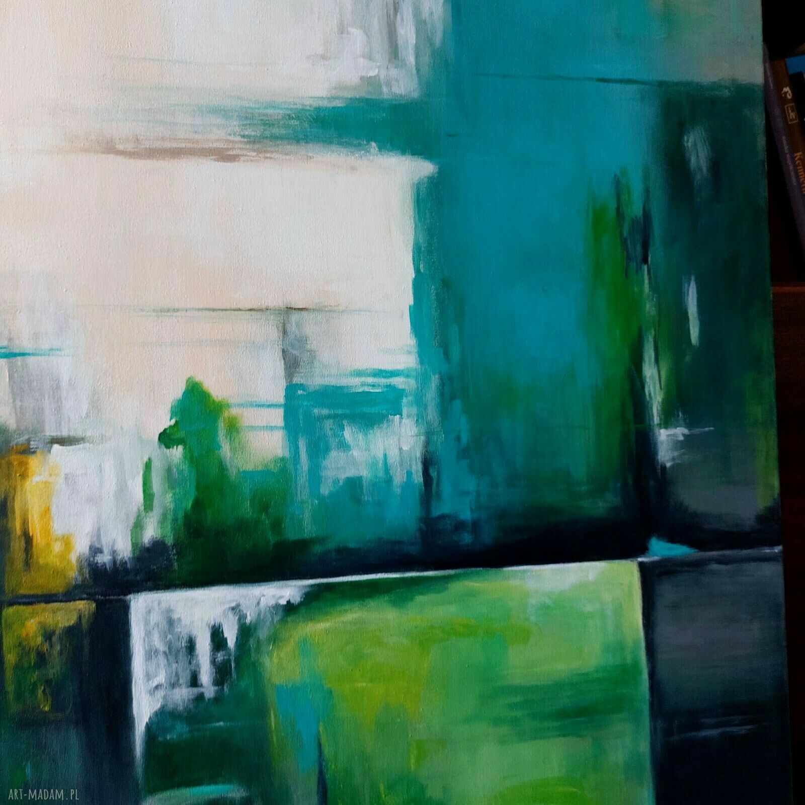 Abstrakcja - obraz akrylowy 100 x 70 cm
