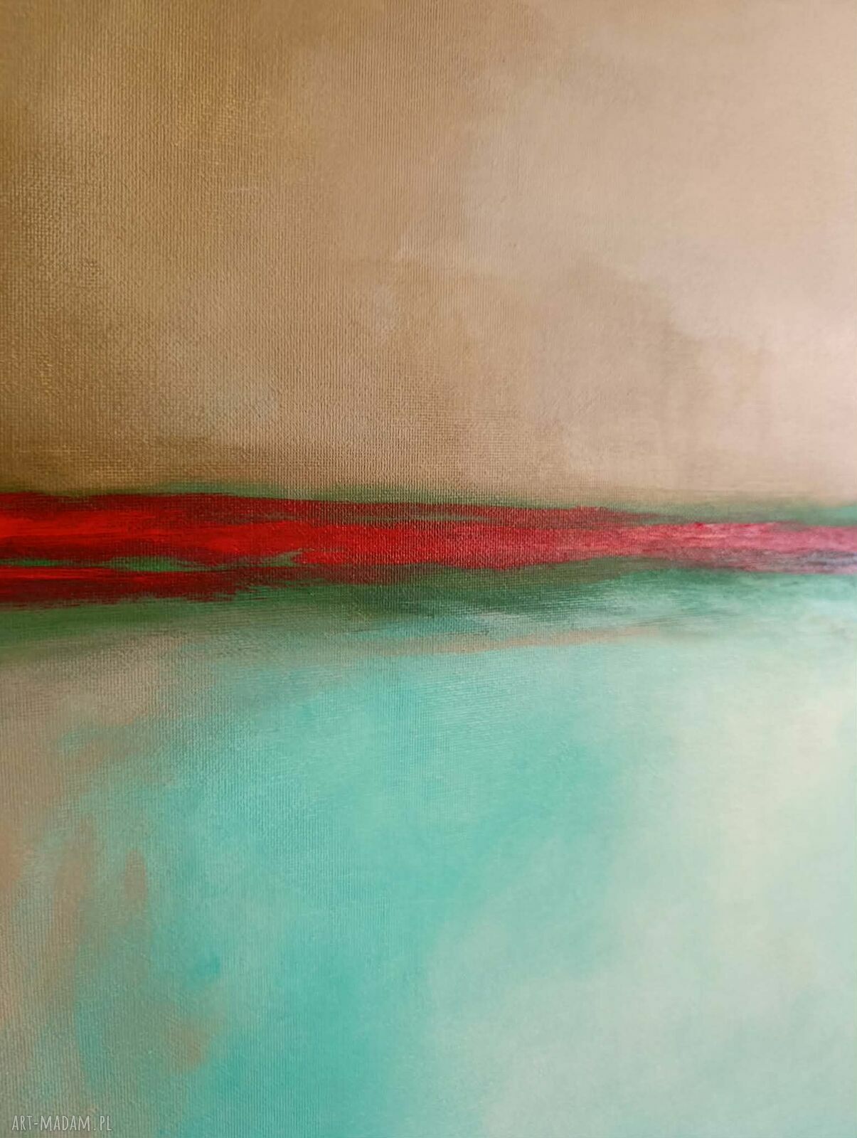 Abstrakcja - ręcznie malowany obraz akrylowy 60x50 cm