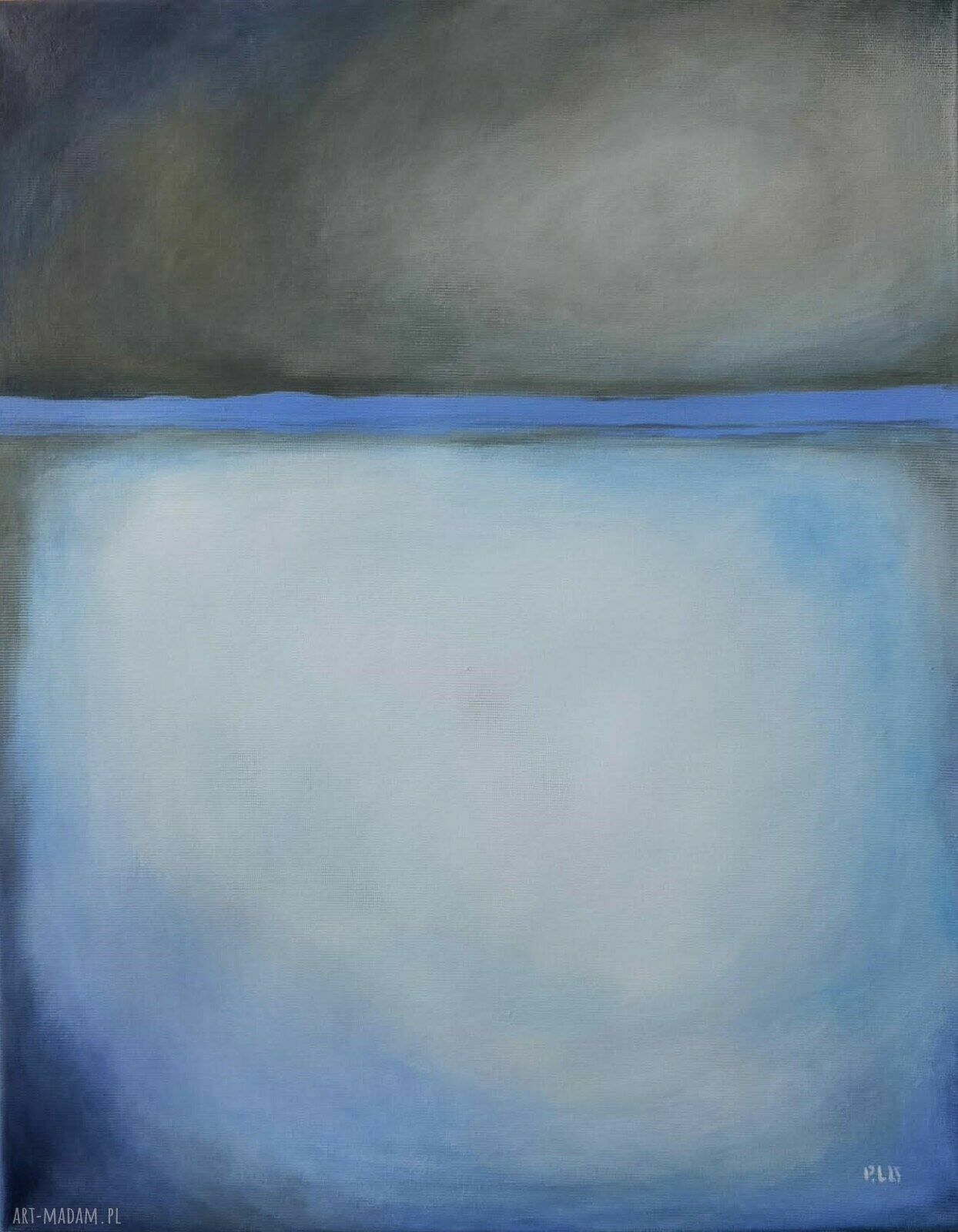 Ręcznie malowany obraz abstrakcyjny 50 x 40 cm