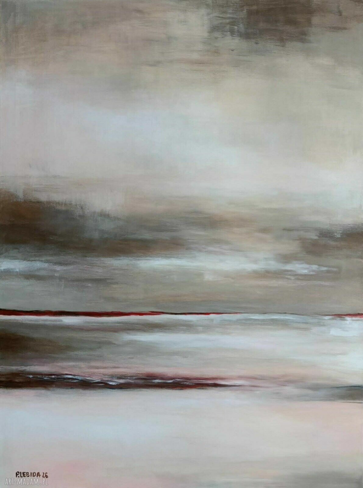 Abstrakcyjny obraz akrylowy 80x60 cm