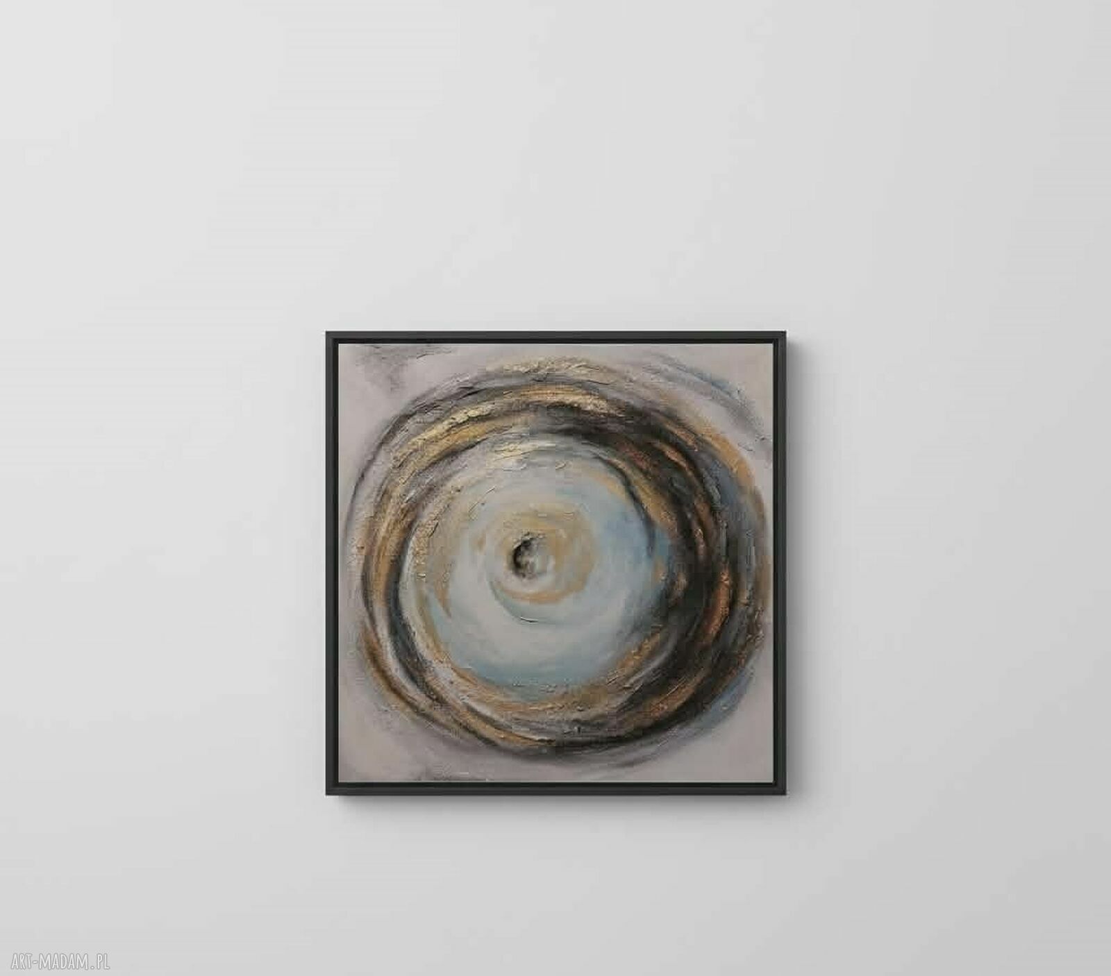 Abstrakcja - obraz akrylowy 60x60 cm Paulina Lebida (gotowy do zawieszenia)