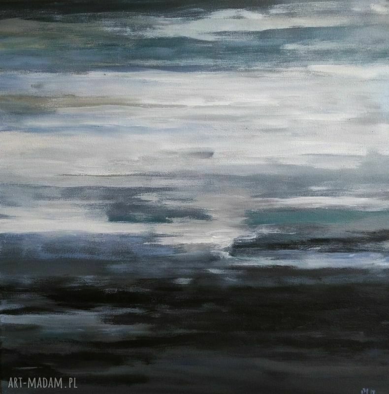 Abstrakcyjny obraz akrylowy 40x40 cm - nowoczesna ozdoba Twojego wnętrza