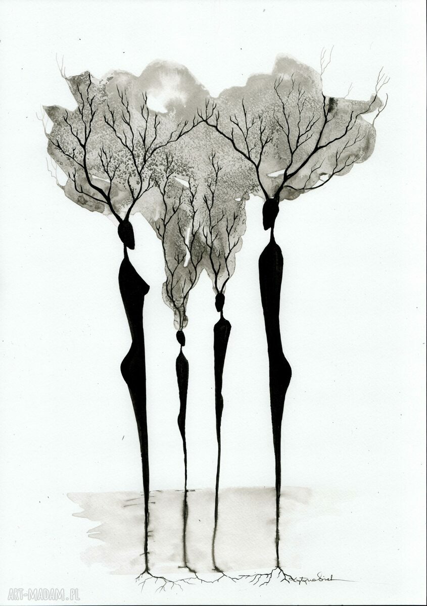Zestaw 2 grafik 30x40 cm ZAM czarno białe