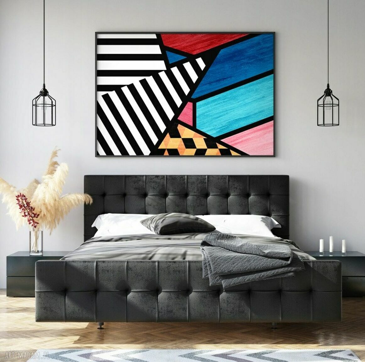 Plakat abstrakcja geometryczna - format B1 70x100 cm