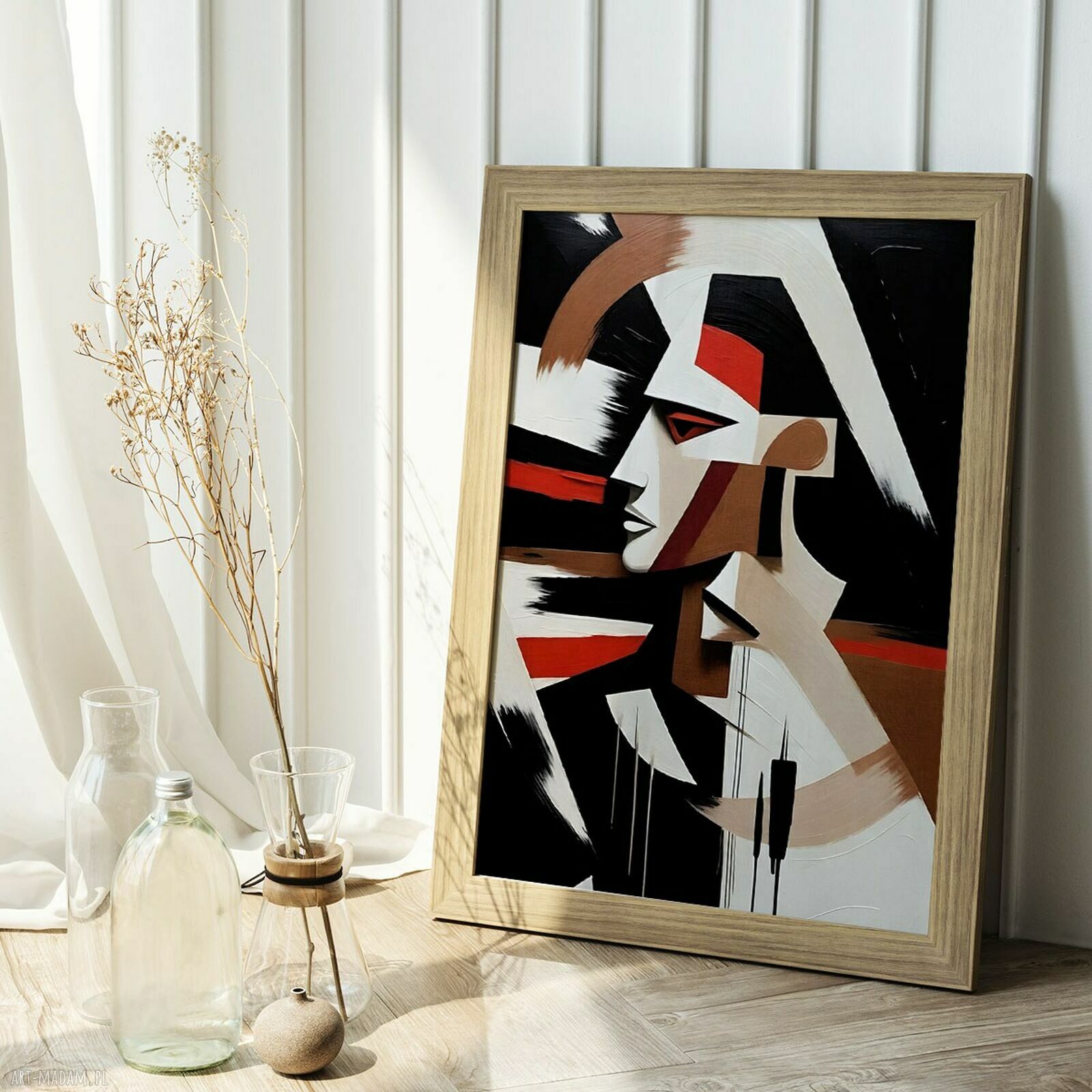 Plakat Abstrakcja z profilu 61x91 cm - Hogstudio