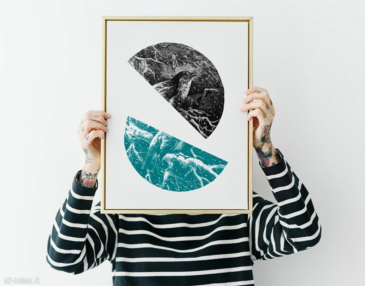 Świąteczna abstrakcja - plakat świąteczny 30x40 cm