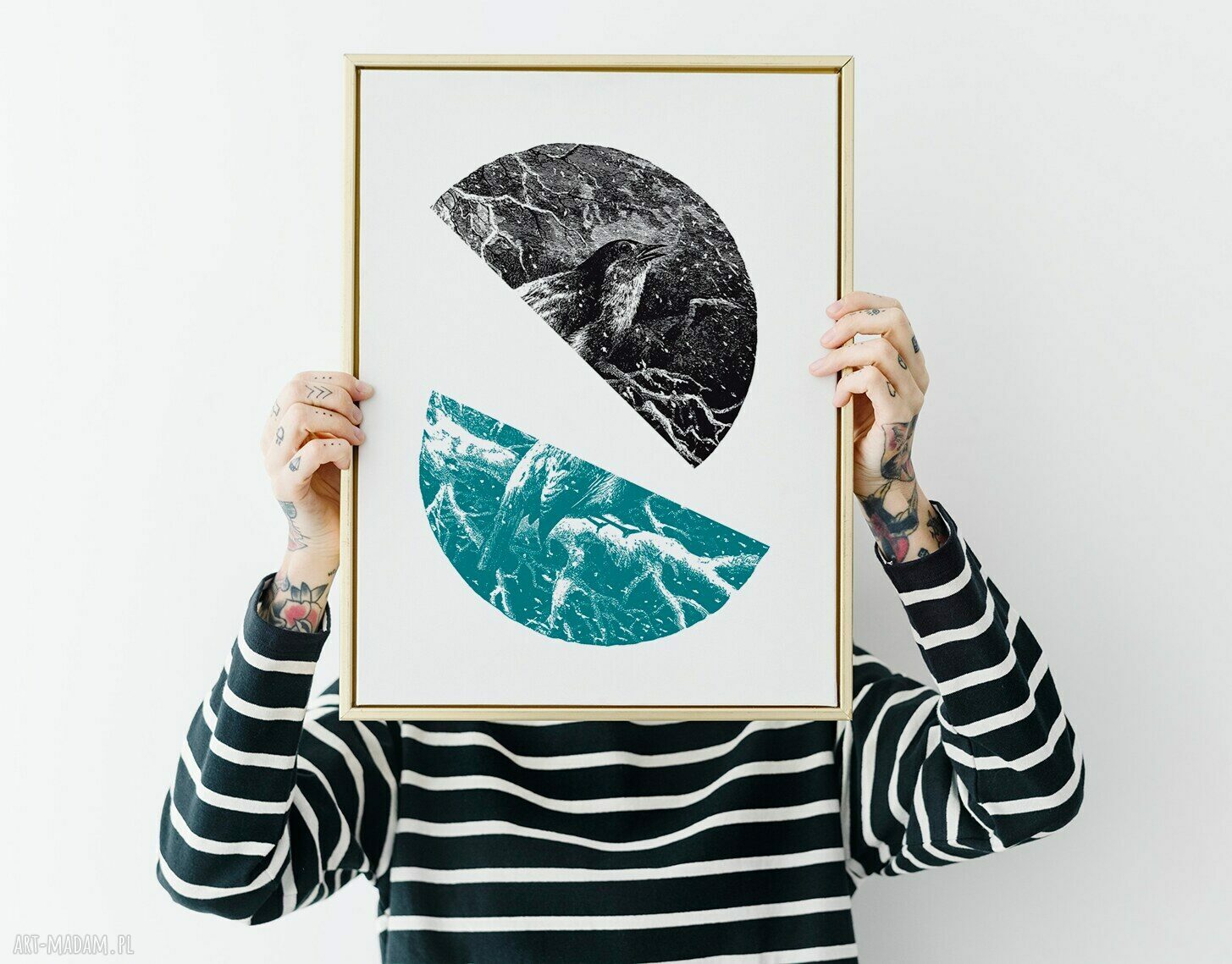 Świąteczna abstrakcja - plakat A4