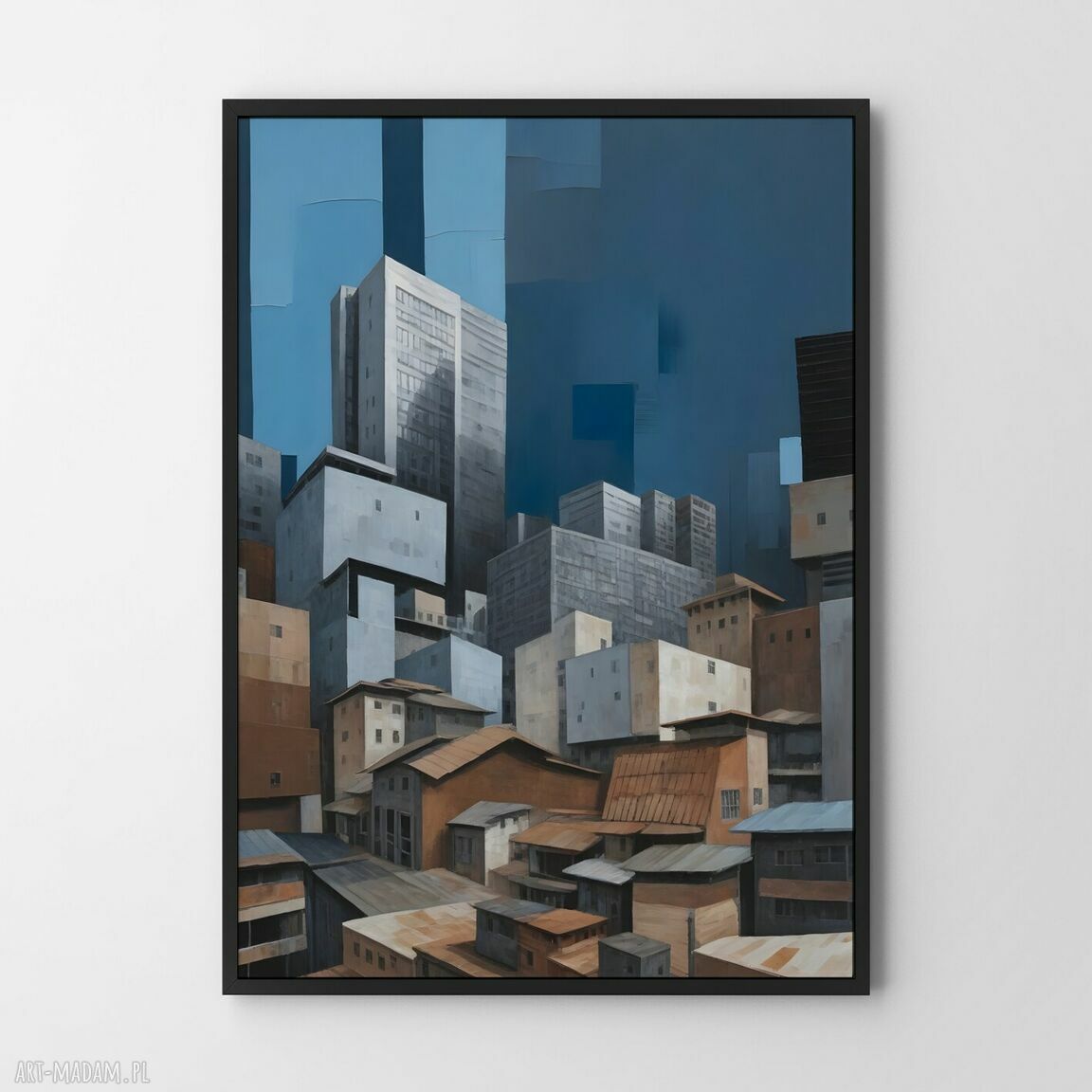 Plakat abstrakcja kolor do wnętrza - format 61x91 cm