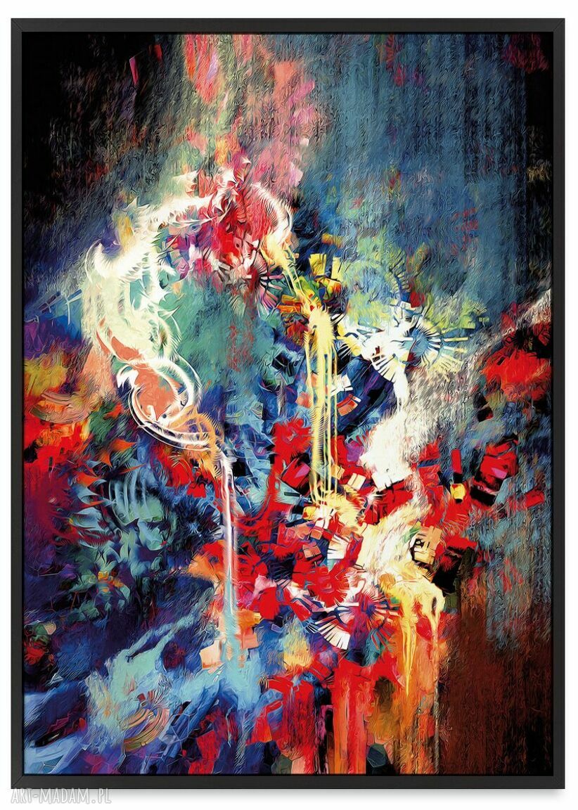Plakat abstrakcja w czarnej ramie 30x40 cm Hogstudio