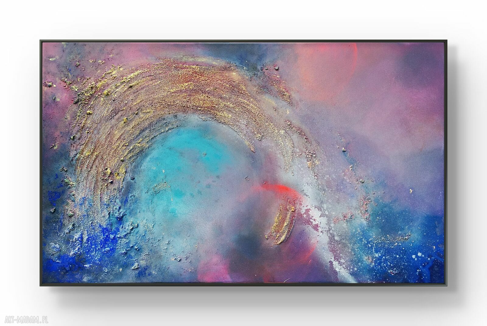 Obraz abstrakcyjny Phoenix - kosmiczna dekoracja ścienna 110x70 cm