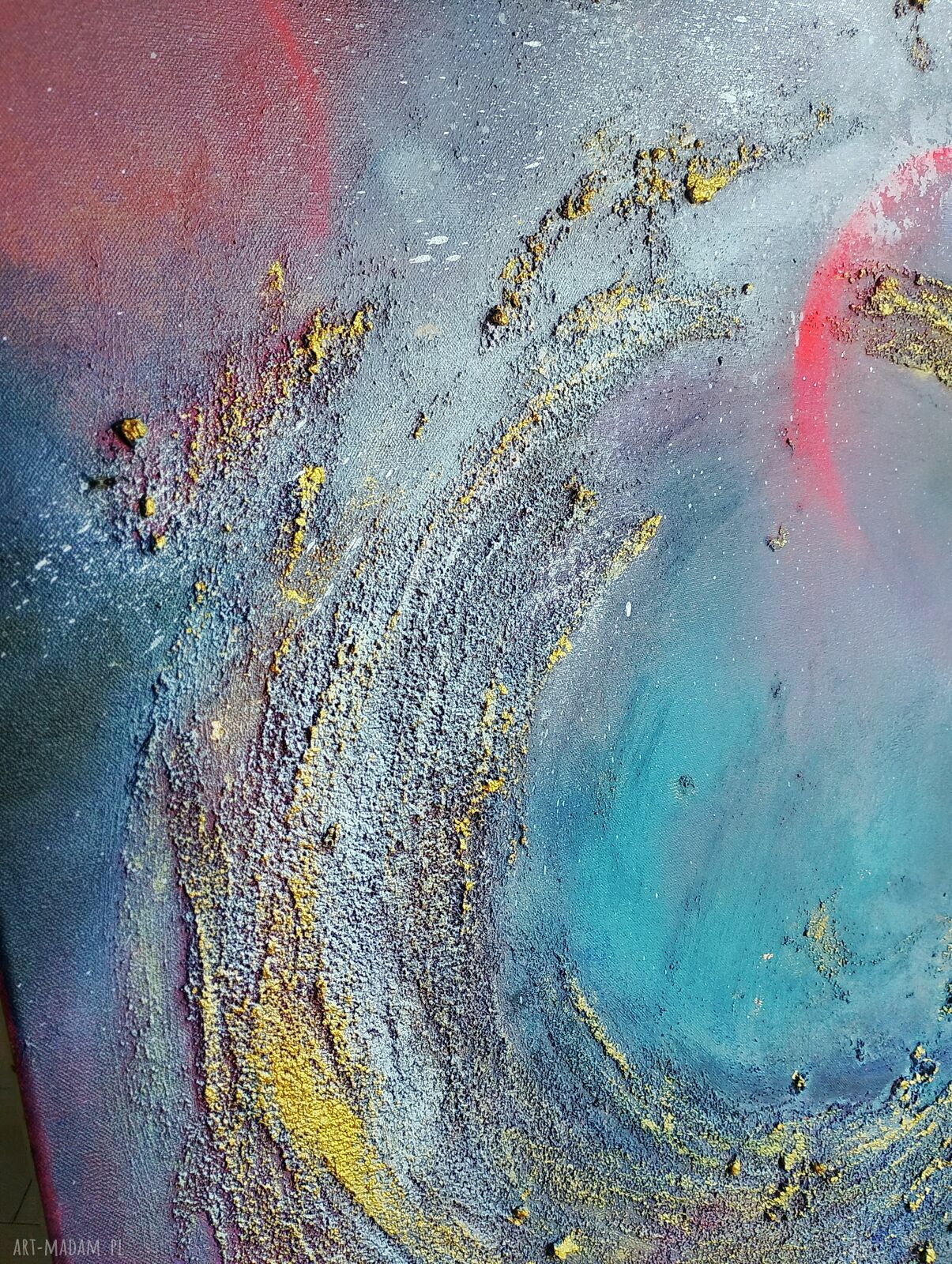 Obraz abstrakcyjny Phoenix - kosmiczna dekoracja ścienna 110x70 cm