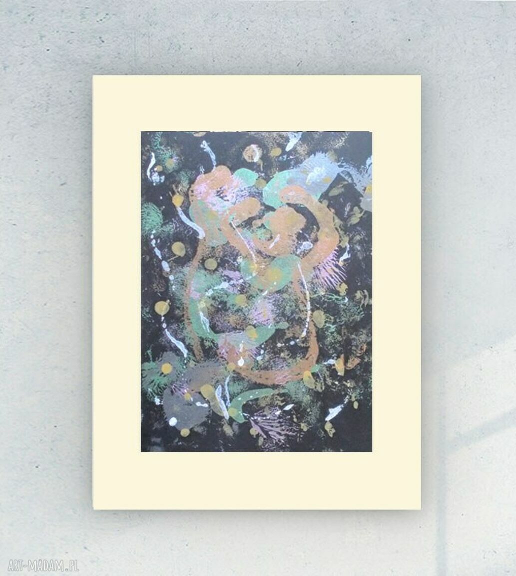 Pastelowa abstrakcja 30x40 - nowoczesna dekoracja na ścianę (pion lub poziom)