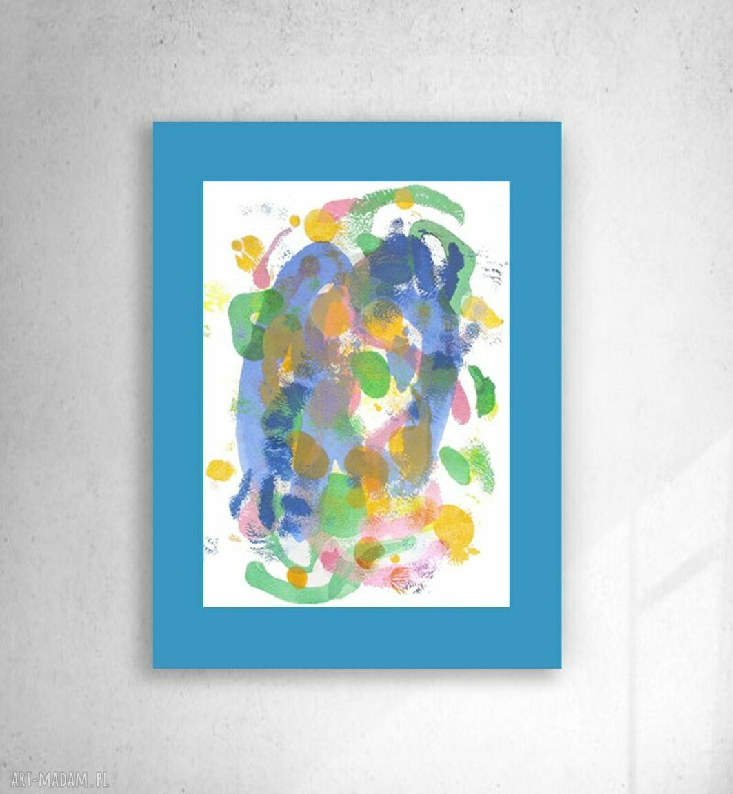 Abstrakcyjny obrazek na ścianę Annasko 30x40 cm - kolorowa abstrakcja do salonu i biura