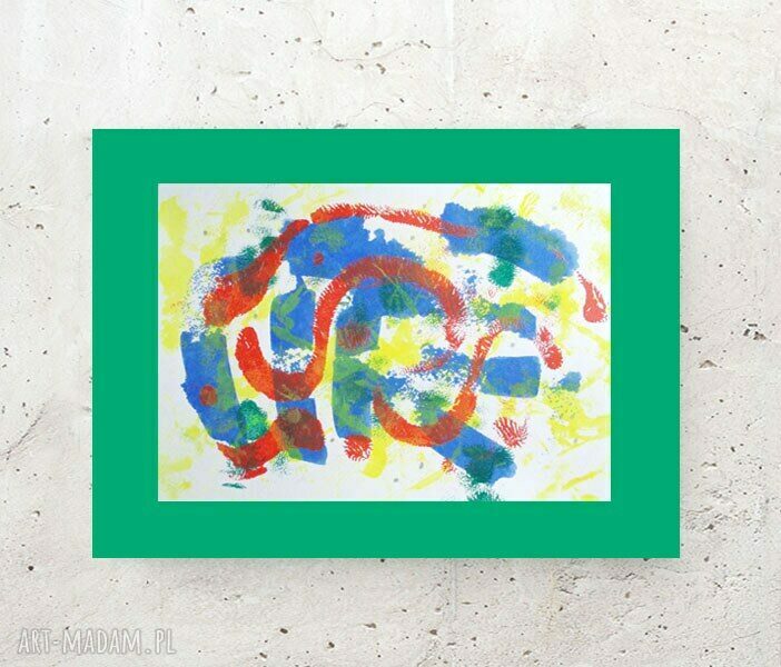 Abstrakcyjny obrazek do pokoju - minimalistyczna grafika na ścianę 30x40