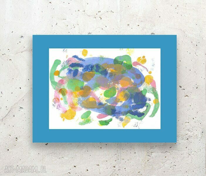 Abstrakcyjny obrazek na ścianę Annasko 30x40 cm - kolorowa abstrakcja do salonu i biura