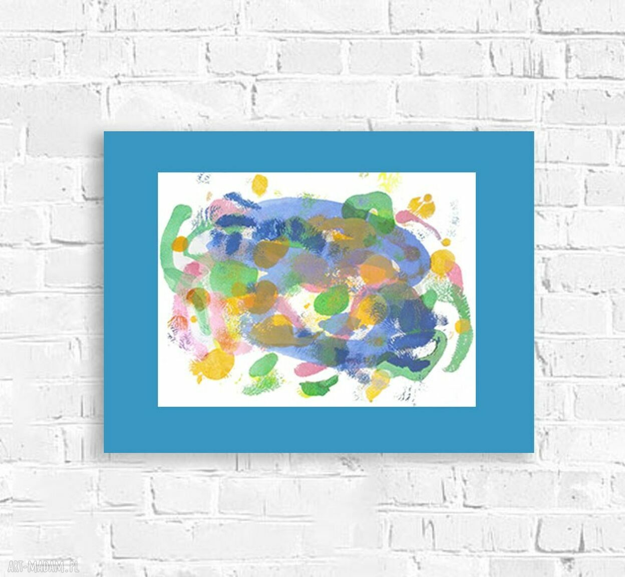 Abstrakcyjny obrazek na ścianę Annasko 30x40 cm - kolorowa abstrakcja do salonu i biura