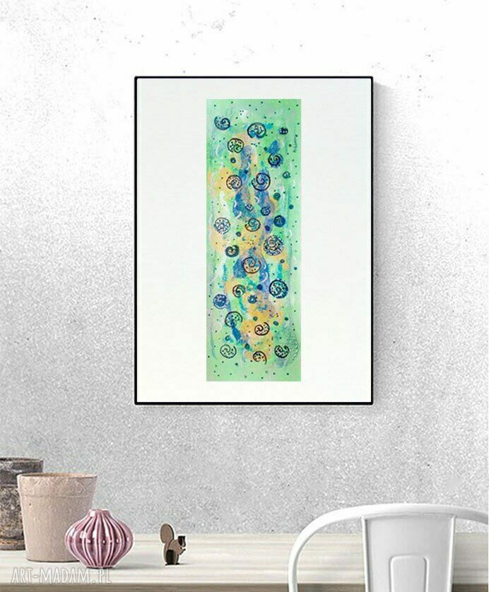 Abstrakcyjny rysunek - nowoczesny minimalistyczny obraz 30x40 cm do salonu i biura