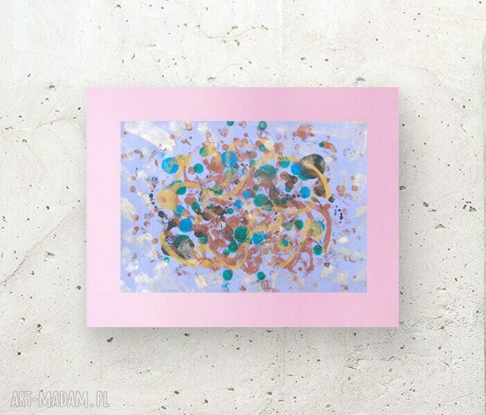 Abstrakcyjny rysunek do salonu i sypialni w stylu loft - 30x40 cm, bez ramy