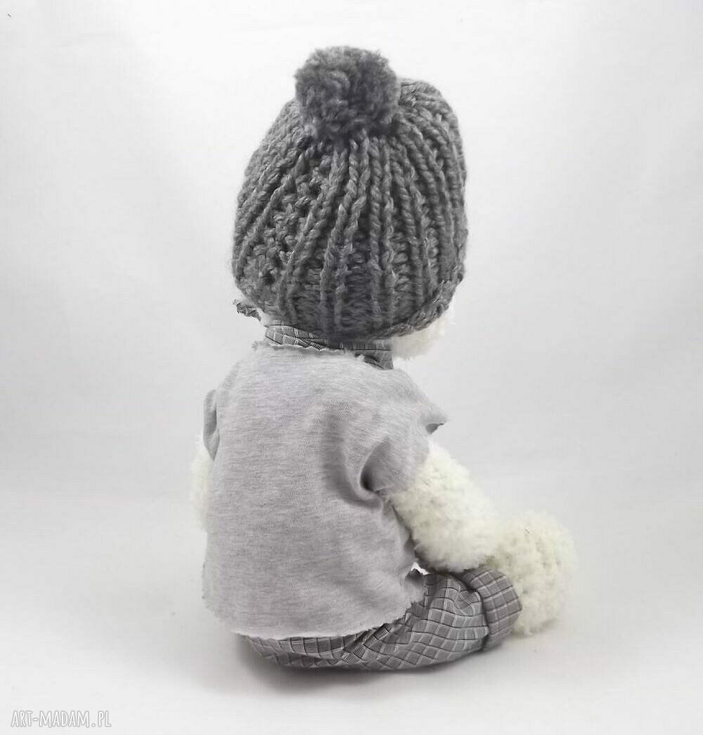 ADAŚ - szydełkowy miś z ruchomymi rączkami i nóżkami (38 cm)