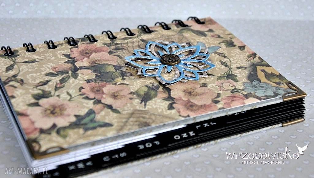 Adresownik vintage adresy prezent notatnik stylu ozdobiony metodą