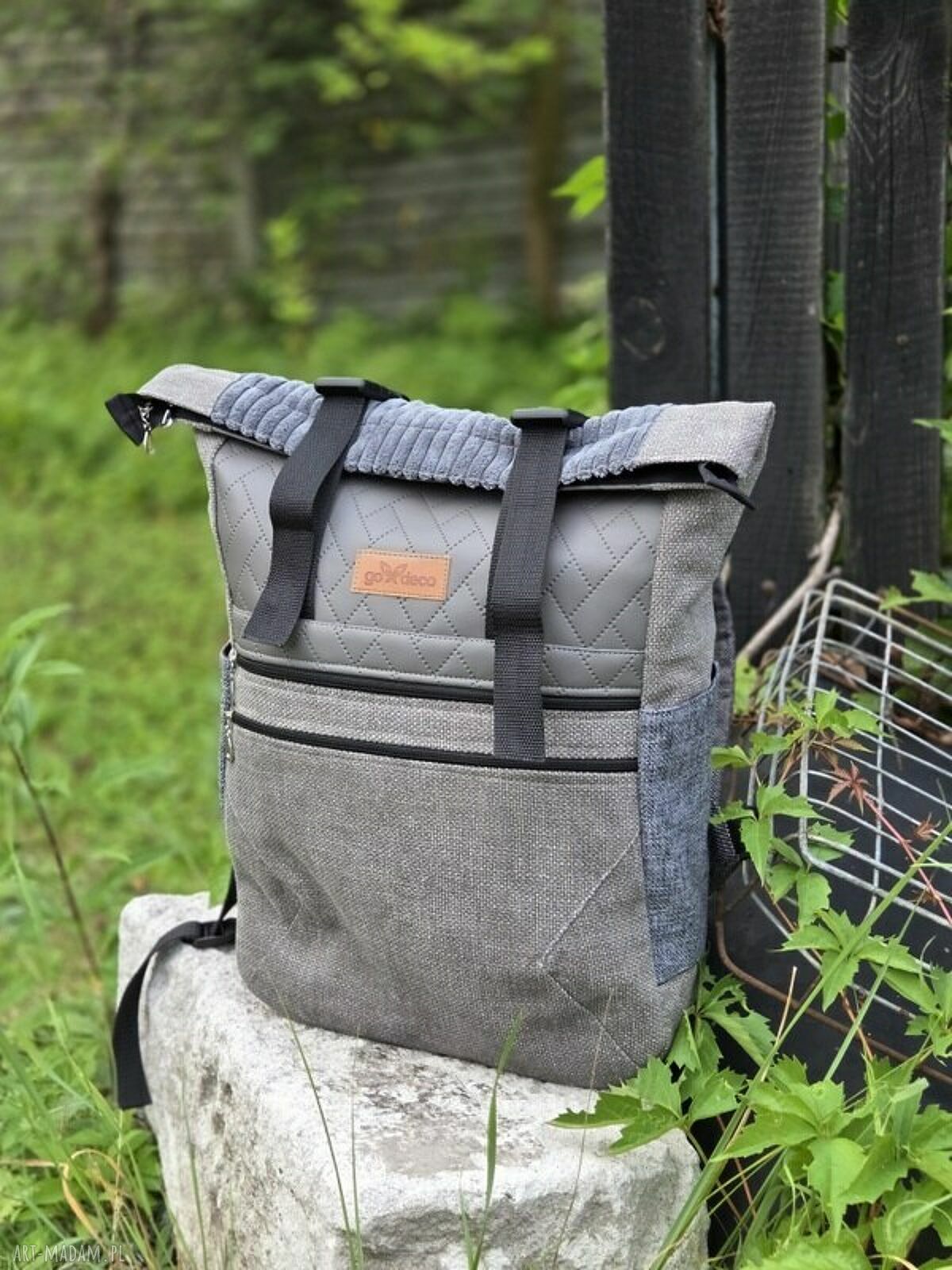Adventure plecak 2w1 - wodoodporny plecak kurierski handmade
