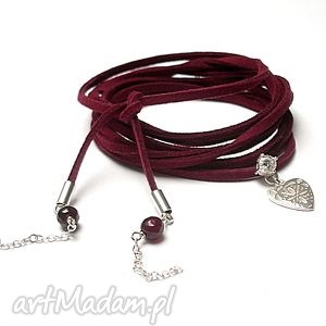 katia i krokodyl choker 2w1 - burgund