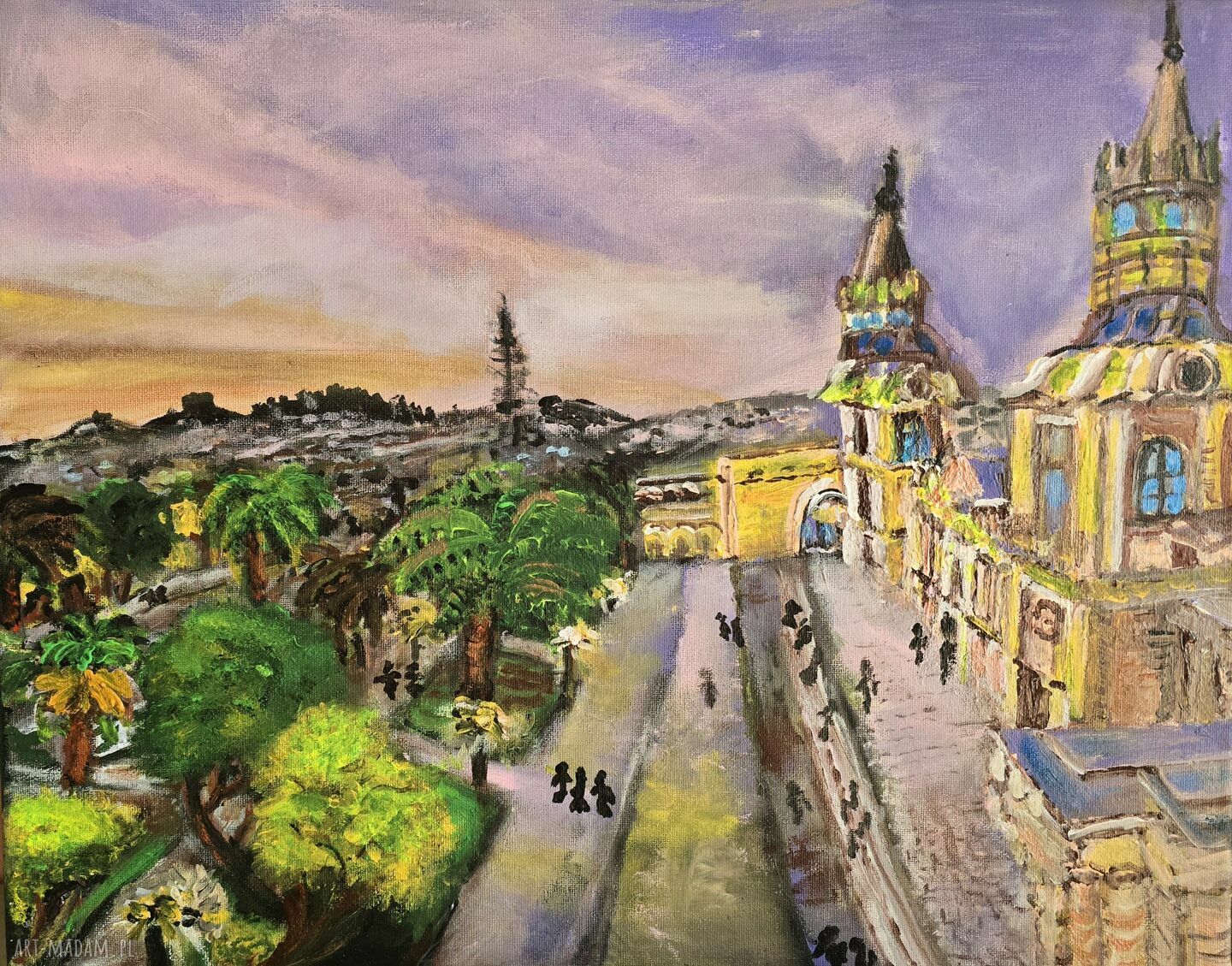 Obraz akrylowy „Peru Lima” - ręcznie malowany pejzaż