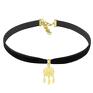 ręcznie wykonane naszyjniki boho choker black velvet