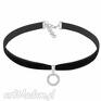 autorskie naszyjniki choker swarovski circle velvet 2