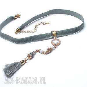 choker - trok light grey