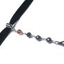 srebrne srebro choker black - naszyjnik