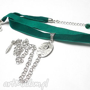 choker -emerald smycz - naszyjnik - zielone naszyjniki