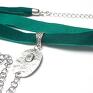 ręczne wykonanie naszyjniki choker - emerald /smycz/ -