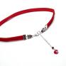 czerwone naszyjniki choker - red vol. 2